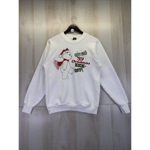 Vintage Screen Stars USA-Olan Mills 1989 Christmas Sweatshirt Womens Large-7921